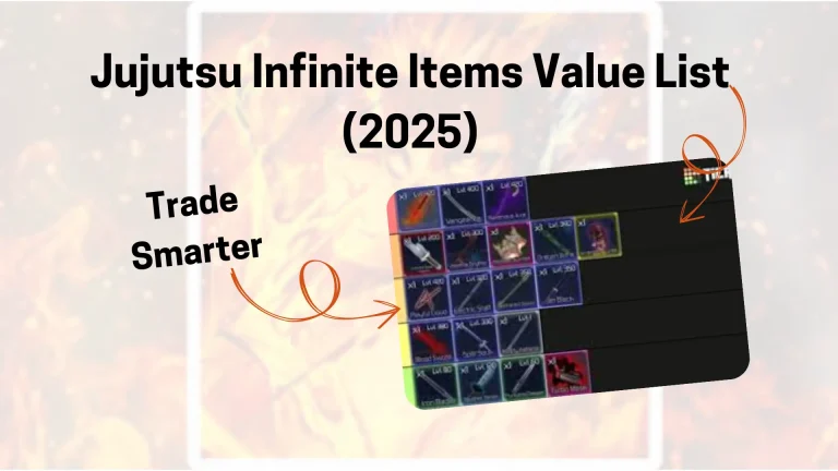 Jujutsu Infinite Items Value List